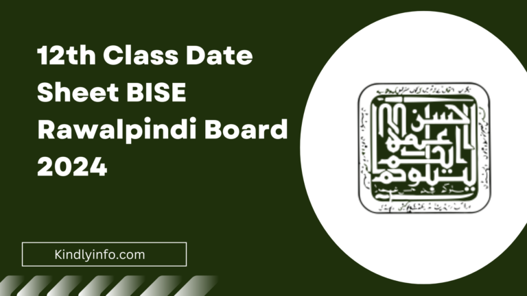 Discover the comprehensive details of BISE Rawalpindi Board 2nd Year 12th Class Date Sheet for 2024. Click now for the latest updates.