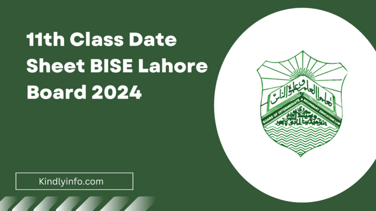 Explore the official BISE Lahore Board 1st Year 11th Class Date Sheet for 2024. Click now for detailed information.