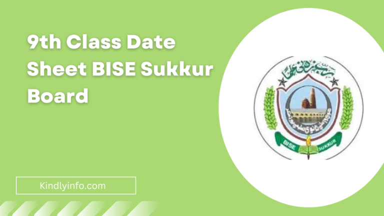 Discover the latest updates and details regarding BISE Sukkur Board 9th Class Date Sheet 2024. Plan your study schedule effectively.