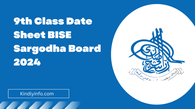 Discover the latest updates and important details regarding the 9th class date sheet for BISE Sargodha Board 2024.
