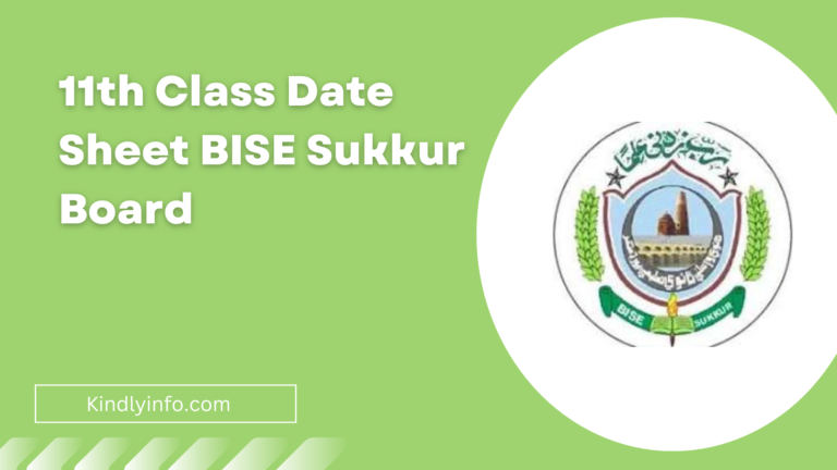 Discover the latest updates and details on 1st Year 11th Class Date Sheet 2024 released by BISE Sukkur Board. Click here to stay informed!