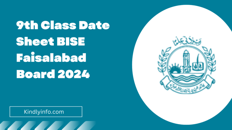 Discover the latest updates and important details regarding the 9th Class Date Sheet 2024 for the BISE Faisalabad Board. Plan exams now.