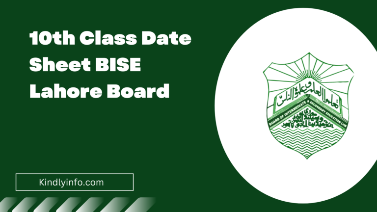 Discover the latest updates and details regarding Lahore Board 10th Class Date Sheet 2024. Plan your study schedule effectively.