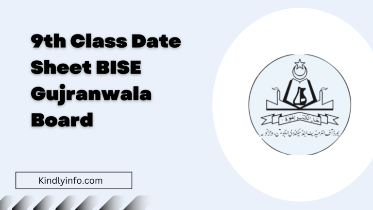 Access the Date Sheet 2024 for 9th Class Exams organized by Gujranwala Board. Stay updated with exam dates and prepare accordingly.