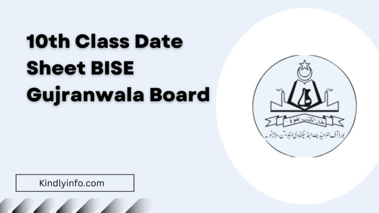 Discover the latest updates and important details regarding BISE Gujranwala Board 10th Class Date Sheet 2024.