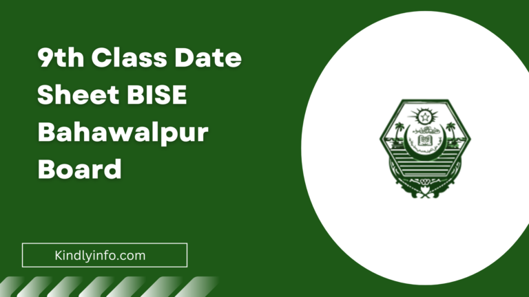 Discover the latest updates and details regarding the 9th Class Date Sheet 2024 released by the Bahawalpur Board. Click to stay updated.