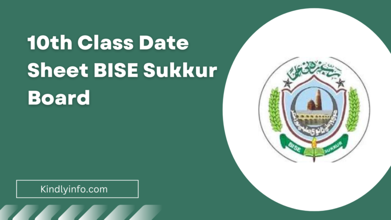 Get all the latest updates and information about Sukkur Board 10th Class Date Sheet 2024. Plan your study schedule effectively!