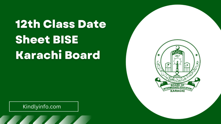 Discover the latest updates and details regarding the 12th Class Date Sheet 2024 BISE Karachi Board. Plan your schedule effectively.